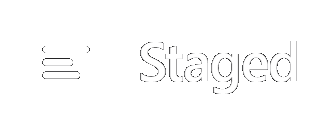 Staged logo